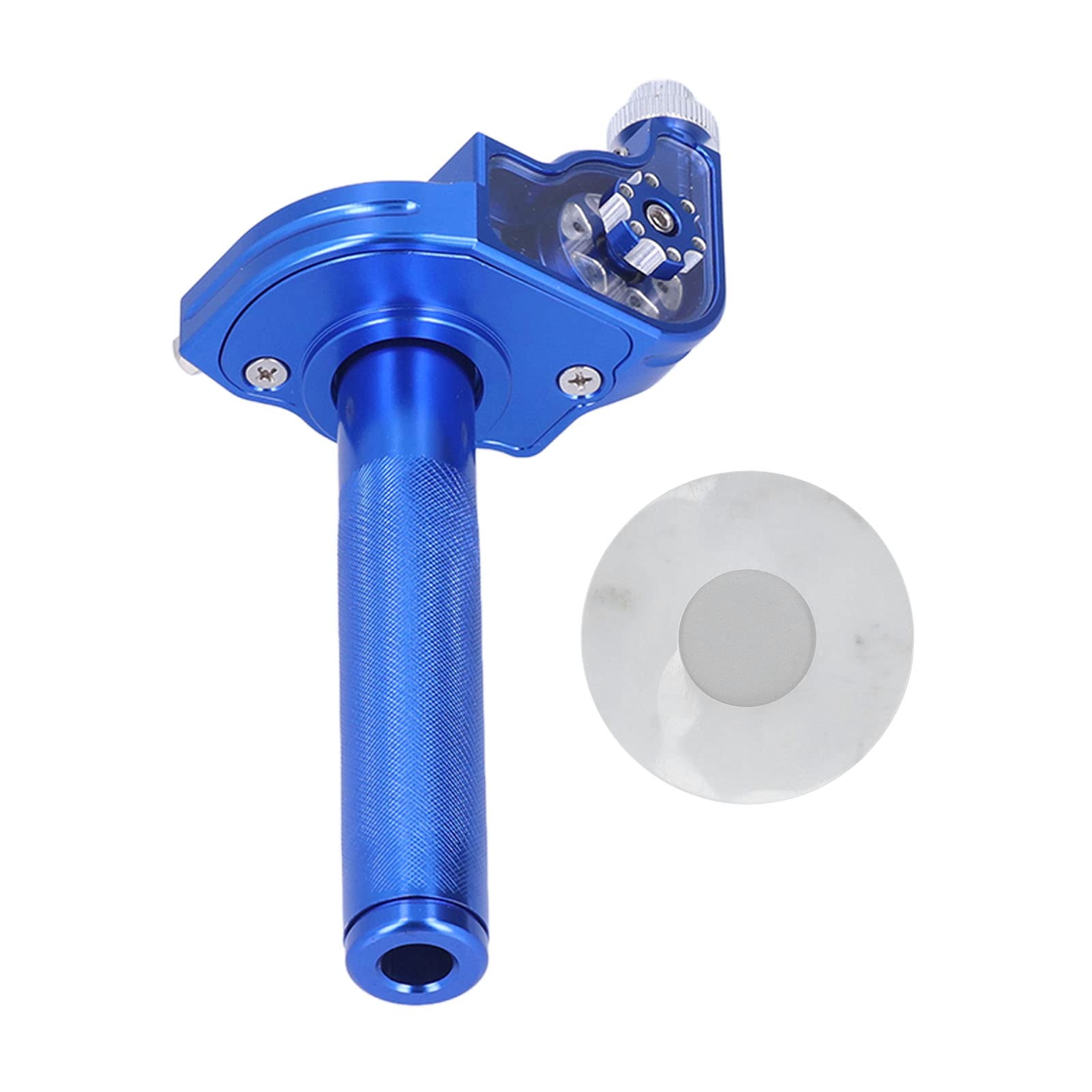 Gasgriffe Twist Gas, CNC Aluminium Gasgriffe 22mm/0.87in Motorradlenker Ersatz für CRF(Blau) von EVTSCAN