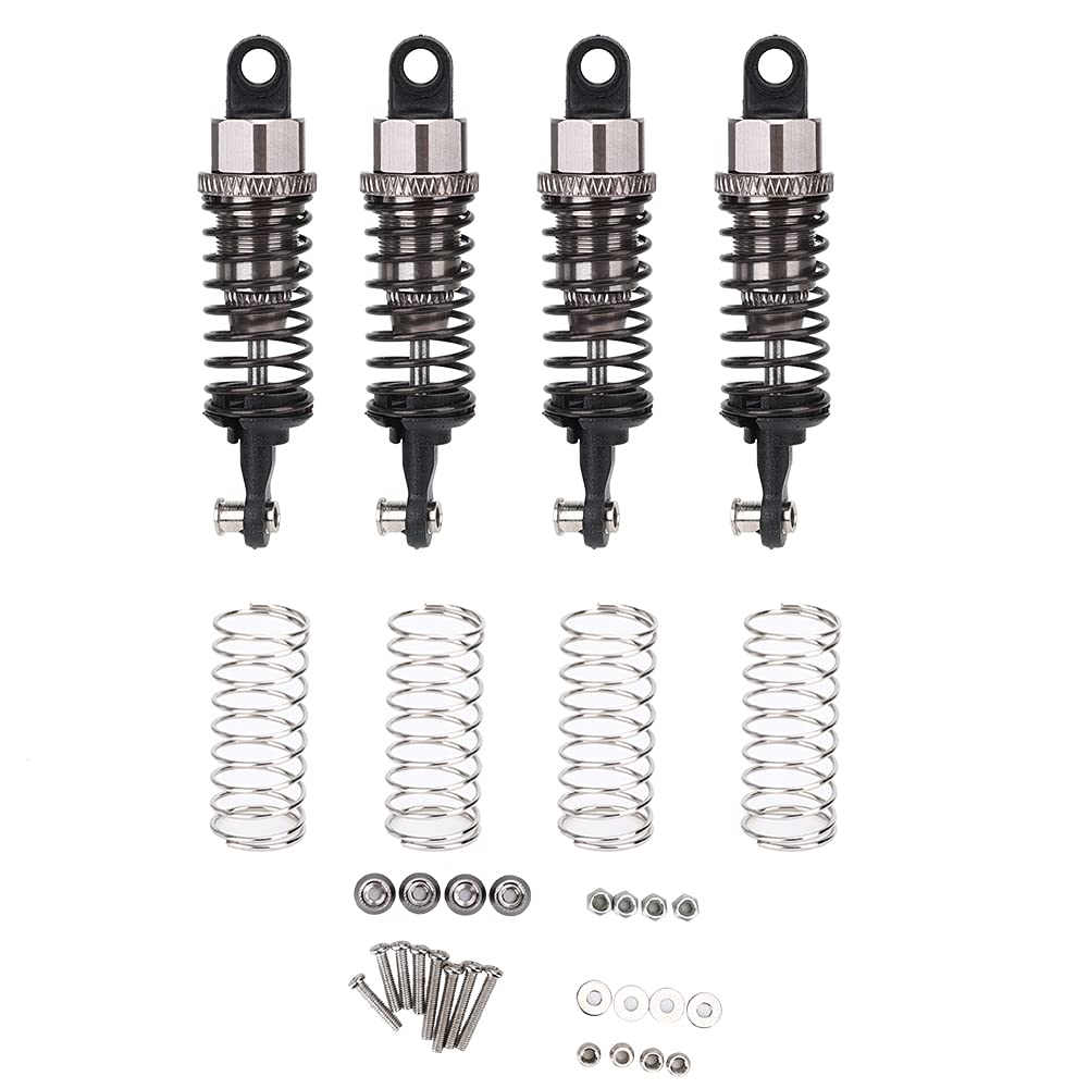 Metall-Stoßdämpfer passend für MN D90 MN-99 MN-91 FJ-45 RC-Modellauto-Upgrade-Zubehör (Titanium MN-014T) von EVTSCAN