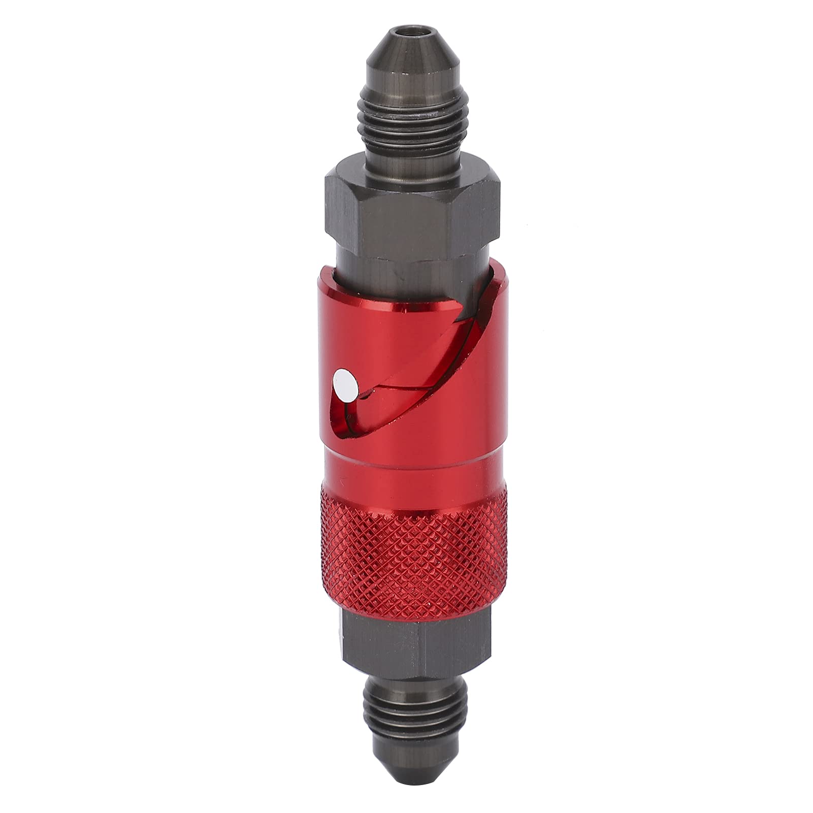 Motorrad Auto Bremsleitung Schnellspanner Adapter Aluminiumlegierung Fitting für Öl-Kraftstoff-Flüssigkeitsschlauch(rot) von EVTSCAN