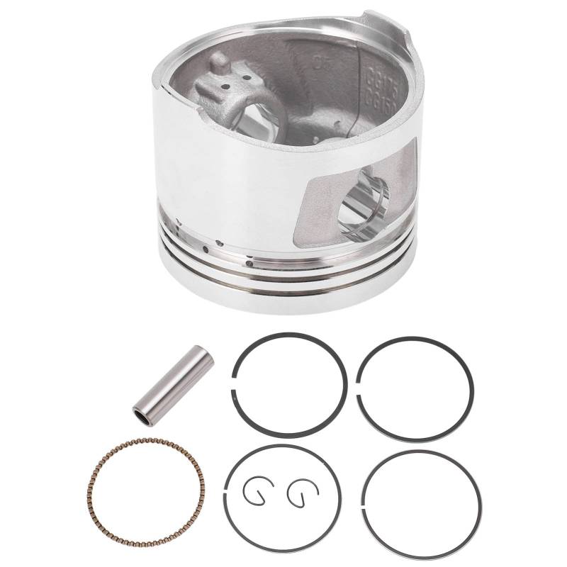 Motorrad-Kolben-Kit, 62 mm Kolbenring-Kit, Metalllegierung, Motorrad-Ersatzteile für CG150 150 cc 175 cc von EVTSCAN
