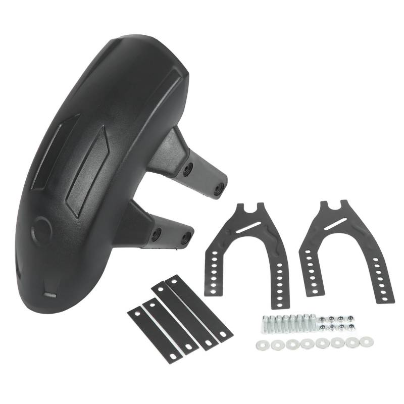 Motorrad-Spritzschutz, Motorrad-Kotflügel hinten, ABS-Metall, schwarzer Reifen-Spritzschutz, universell für 12-18-Zoll-Radnaben von EVTSCAN