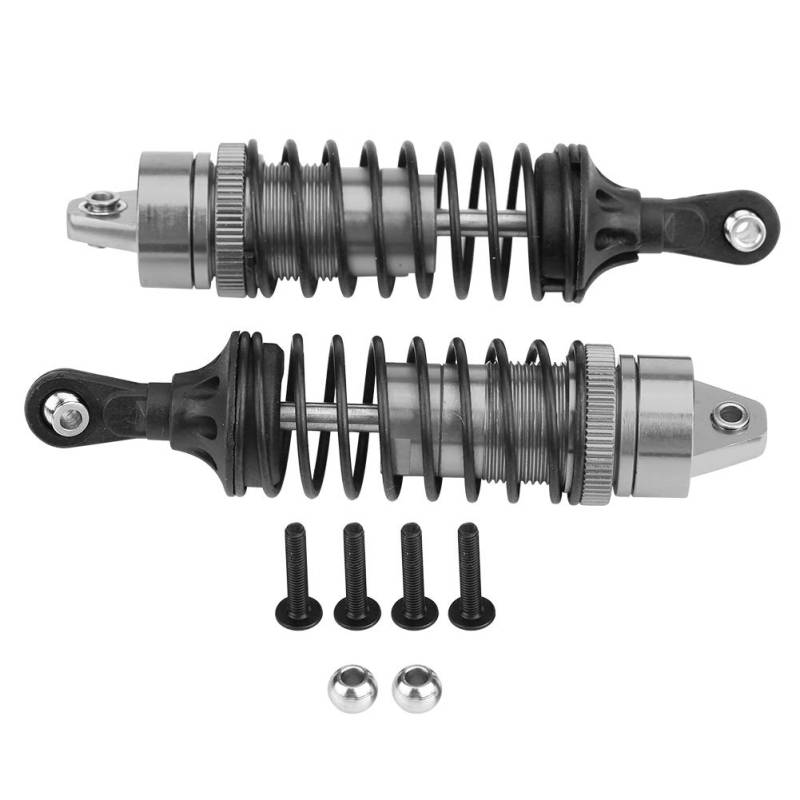 RC Aluminiumlegierung vordere Stoßdämpfer -Upgrade für Traxxax Slash 4x4 RC -Auto (SLA014T Titanium Grey) von EVTSCAN