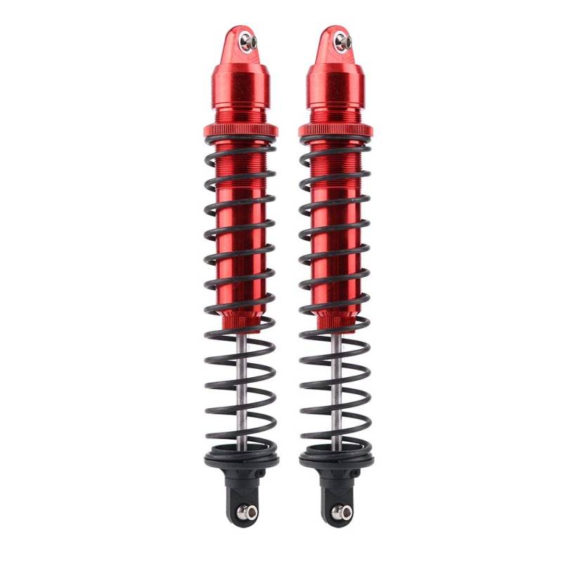 2pcs Aluminiumlegierung RC-Stoßdämpfer für 1/5-Skala-Fernbedienungsautos, leichte Dämpfer für Offroad-Stabilität(rot) von EVTSCAN