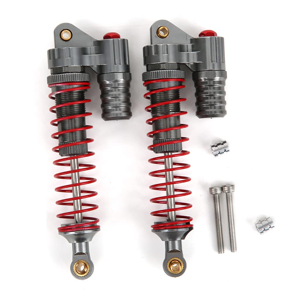 RC-Stoßdämpfer Premium-Qualität Lange Lebensdauer Verbesserte Leistung Geringes Gewicht Einfache Installation Perfekter Ersatz Axial SCX10 1/10 RC Crawler (Titanium Red) von EVTSCAN