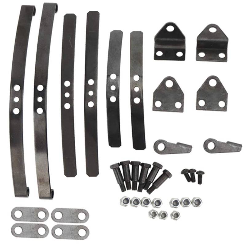Stahl Schwarz RC1:14 Auto Teile Front Blatt Typ Suspension Set für 1/14 Lkw von EVTSCAN
