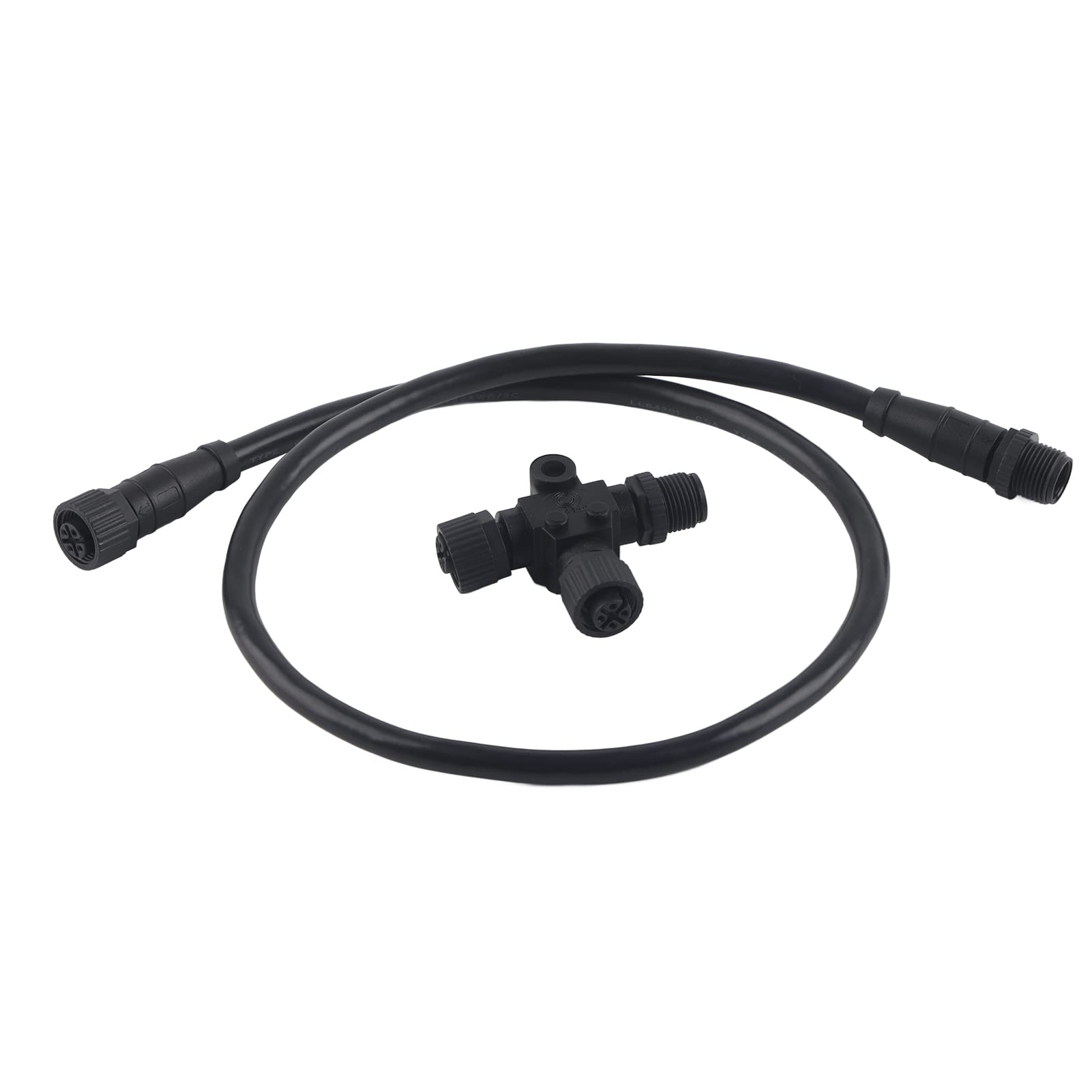T‑Connector Backbone-Kabel, für NMEA 2000 Drop Backbone-Kabel mit T‑Connector 5-polig, wasserdicht, M12, 0,5 m für Garmin-Netzwerke T‑Connector Backbone-Kabel, für NMEA 2000 Drop Backbone-Kabel mit T‑Connector 5-polig, wasserdicht, M12, 0,5 m für Garmin-Netzwerke von EVTSCAN