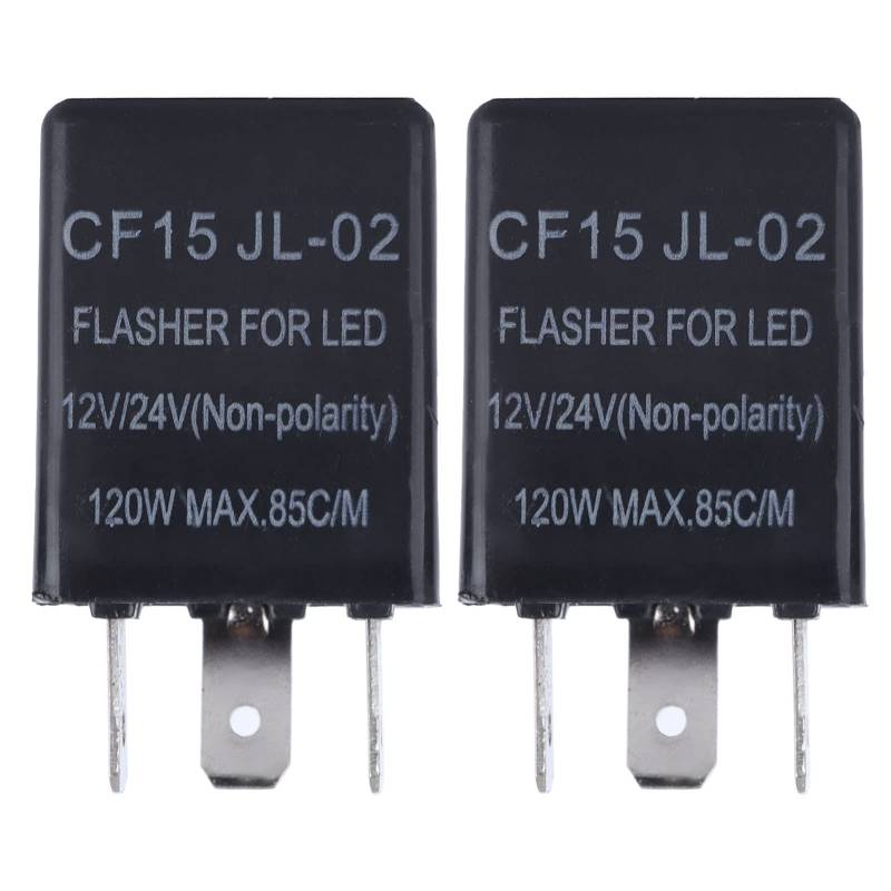 Turn Signal Relay Universal Flasher Relay Solid State LED Relay Long Lebensdauer Safe Plug & Play Installation für Fernsteuerung Telemetrie Kommunikation Automatische Steuerung von EVTSCAN