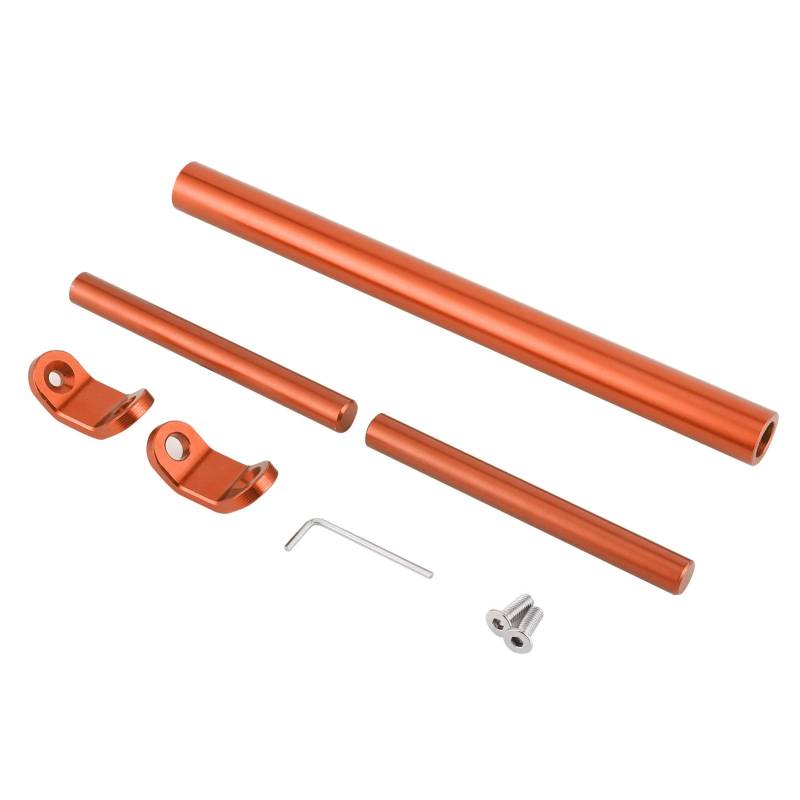 Universal Motorrad Balance Bar Querstange Lenker Aluminiumlegierung CNC Erweiterte Verstärkung für Motorrad(Orange) von EVTSCAN