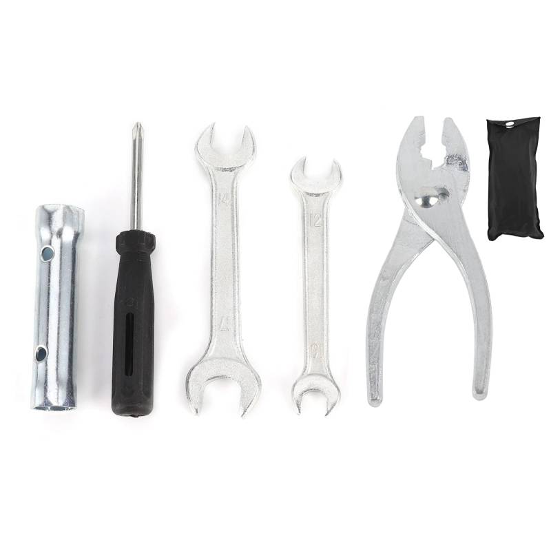 Universal Motorrad Reparatur Werkzeugsatz Schraubenschlüssel + Schraubendreher + Zange + Zündkerzensteckschlüssel Werkzeugsatz von EVTSCAN