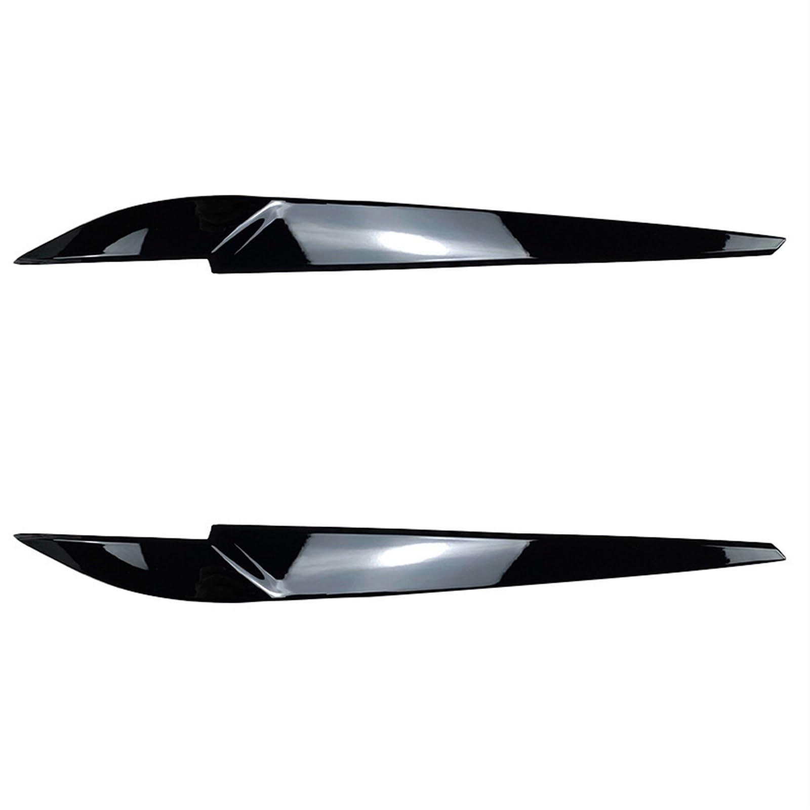 EVURU Scheinwerfer-Augenbrauen, Fit for BMW X5 F15 X6 F16 ABS Glänzend Auto Böse Scheinwerfer Augenbrauen Augenlid Körper Kit 25i 30i 30d 35i 35d 40i 40d M50 X5M (Color : Gloss Black) von EVURU