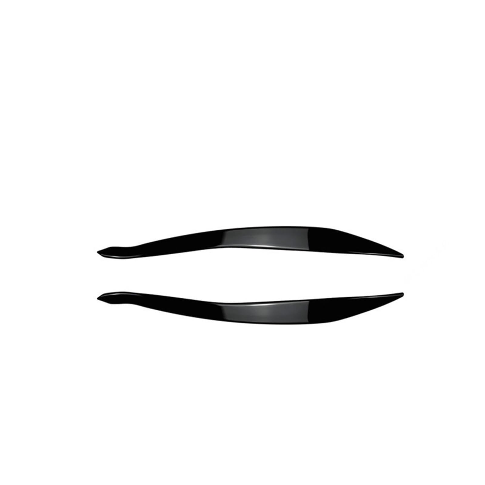 EVURU Scheinwerfer-Augenbrauen, Passend for BMW F10 F11 Evil Scheinwerfer Augenbrauen Augenlid 5er 518d 520d 520i 530i M5 ABS Gloss Black Carbon Look 3D Aufkleber 2010–2017 (Size : Gloss Black Lci) von EVURU