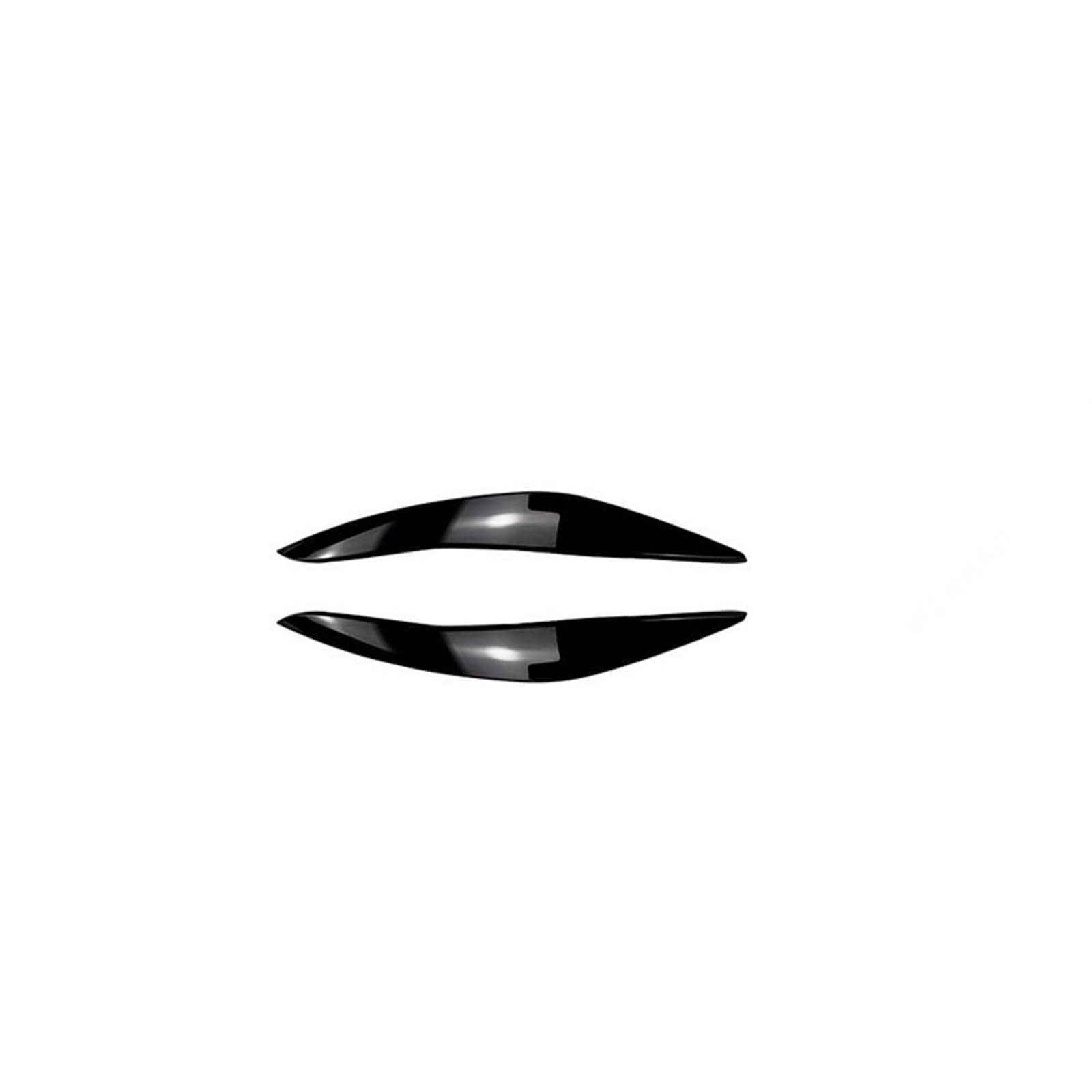 EVURU Scheinwerfer-Augenbrauen, Passend for BMW F10 F11 Evil Scheinwerfer Augenbrauen Augenlid 5er 518d 520d 520i 530i M5 ABS Gloss Black Carbon Look 3D Aufkleber 2010–2017 (Size : Gloss Black Pre-Lc von EVURU