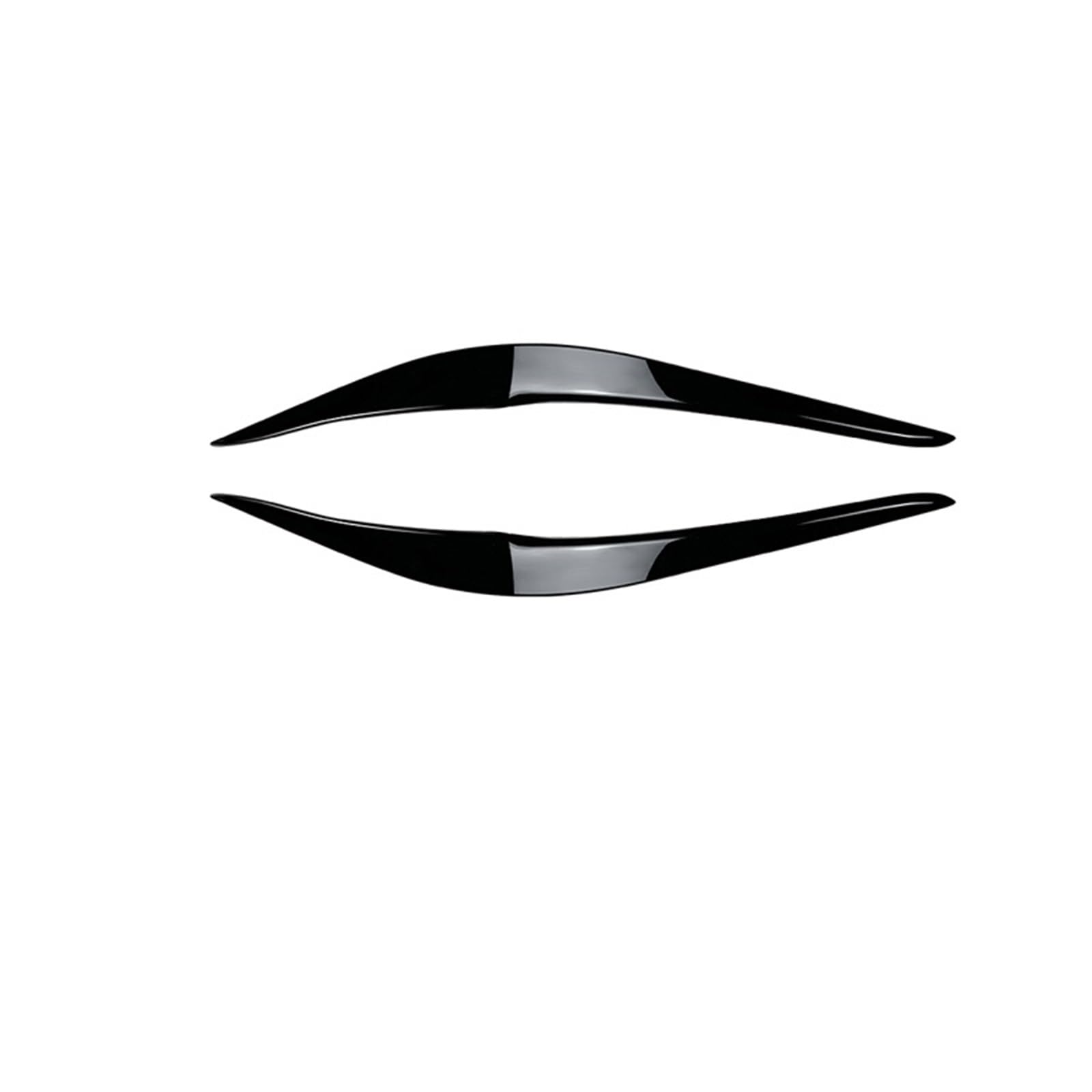 EVURU Scheinwerfer-Augenbrauen, Passend for BMW F87 M2 F22 F23 220i 228i 230i M235i M240i Frontscheinwerfer Augenbrauen Augenlid Paar glänzend schwarzer Aufkleber Zubehör 2014–2022 (Size : Gloss Blac von EVURU
