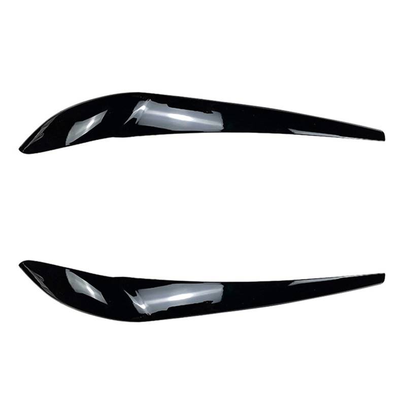 EVURU Scheinwerfer-Augenbrauen, Passend for BMW X3 F25 X4 F26 2014–2018, 2 Stück ABS Autoscheinwerfer Augenbrauen Augenlider Abdeckung Trim Scheinwerfer Augenbrauen Augenlid Aufkleber Glanz Schwarz ( von EVURU