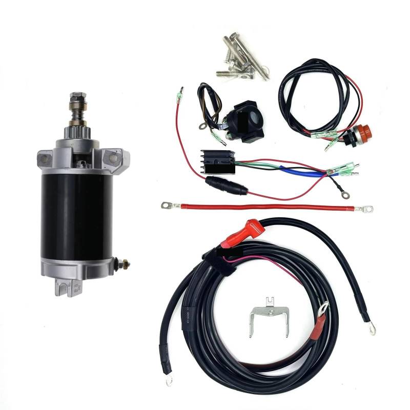 ELEKTROSTART-KIT Kompatibel mit PARSUN F20 F25 65W 4-TAKT 20HP 25HP AUßENBORDER STARTER MOTOR von EWOPILNEX