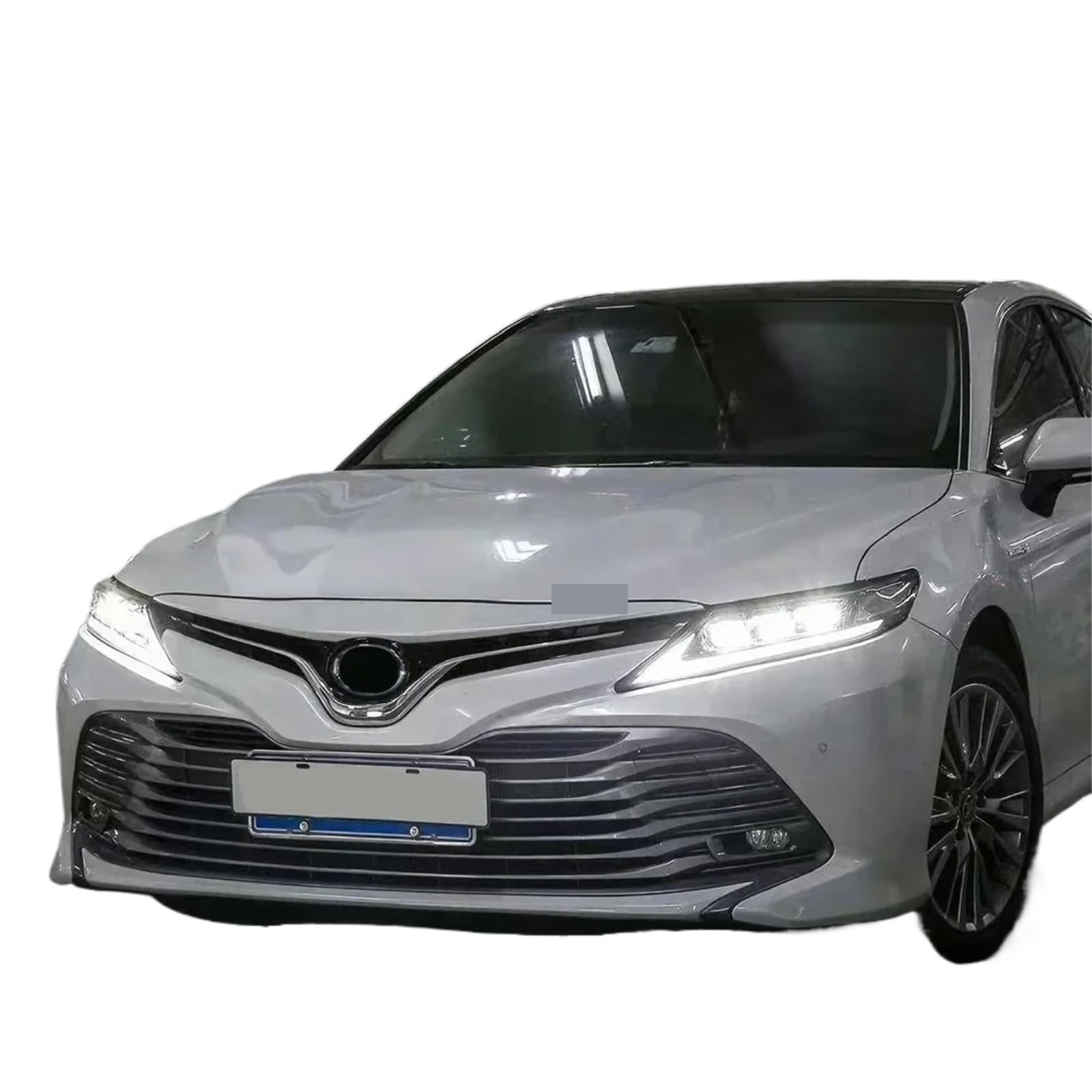 EWOPILNEX Kompatibel mit Camry 2018–2023 8. V7 VA7 VH7 LED-Autoscheinwerfer-Zubehör, Upgrade-Lenkrad for Lexus-Projektorlinse, Frontleuchten-Baugruppe(Yellow Set) von EWOPILNEX