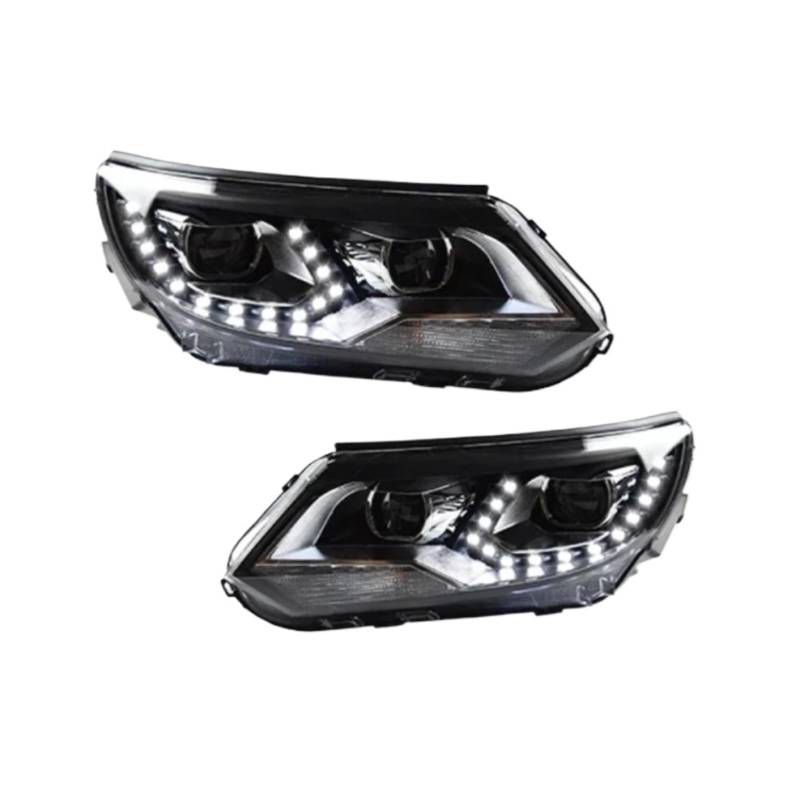 EWOPILNEX Kompatibel mit VW Tiguan 2013–2016, Scheinwerfer-Beleuchtungsbaugruppe, Upgrade, LED-Autoscheinwerfer-Projektorlinse, Zubehör von EWOPILNEX