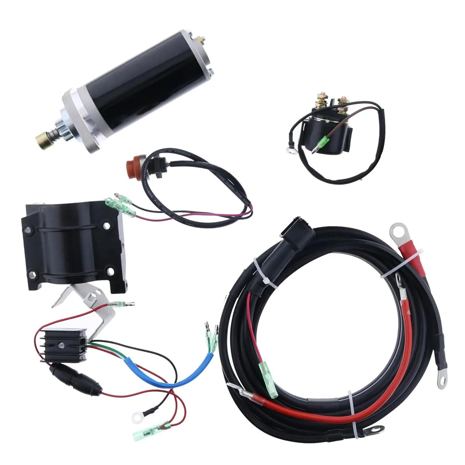 Elektrostarter-Kit kompatibel mit Yamaha 15D 684C 15 PS 2-Takt-Außenbordmotor alter Typ Elektrostarter-Kit kompatibel mit Yamaha 15D 684C 15 PS 2-Takt-Außenbordmotor alter Typ von EWOPILNEX