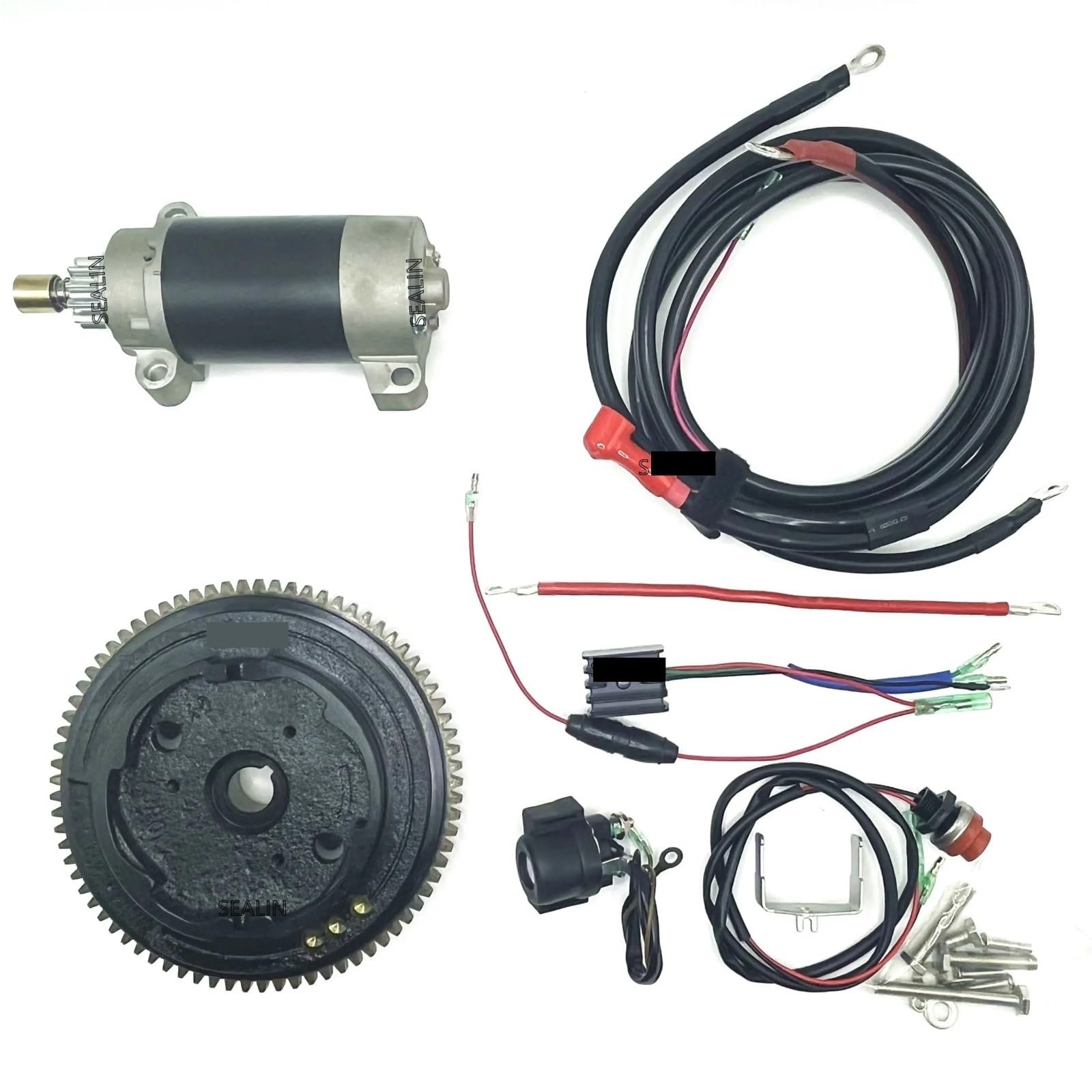 Elektrostarter-Schwungradsatz, kompatibel mit ANQIDI Außenbordmotor F15 4-Takt 6AGK Elektrostarter-Schwungradsatz, kompatibel mit ANQIDI Außenbordmotor F15 4-Takt 6AGK von EWOPILNEX
