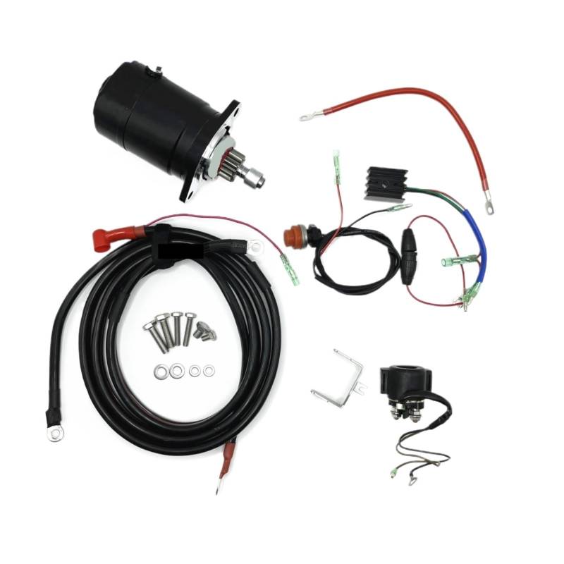 Elektrostarter-Umrüstsatz kompatibel mit Tohatsu M25C2 M25C3 M30A4 M35C M40C 2-Takt-Außenbordmotor(Without Gear Ring) von EWOPILNEX