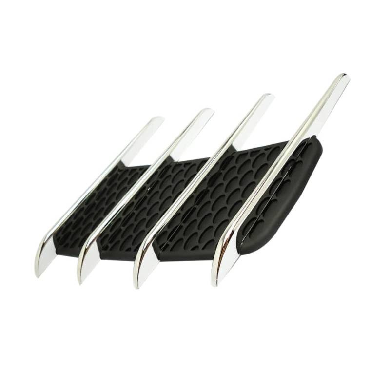 EXAOMBLE 1Stück Auto Lufteinlass Shark Gill Vent Abdeckung Universelle Auto Zubehör für Individuellen Look Einfach zu Installieren aus Robustem Material Passend von EXAOMBLE