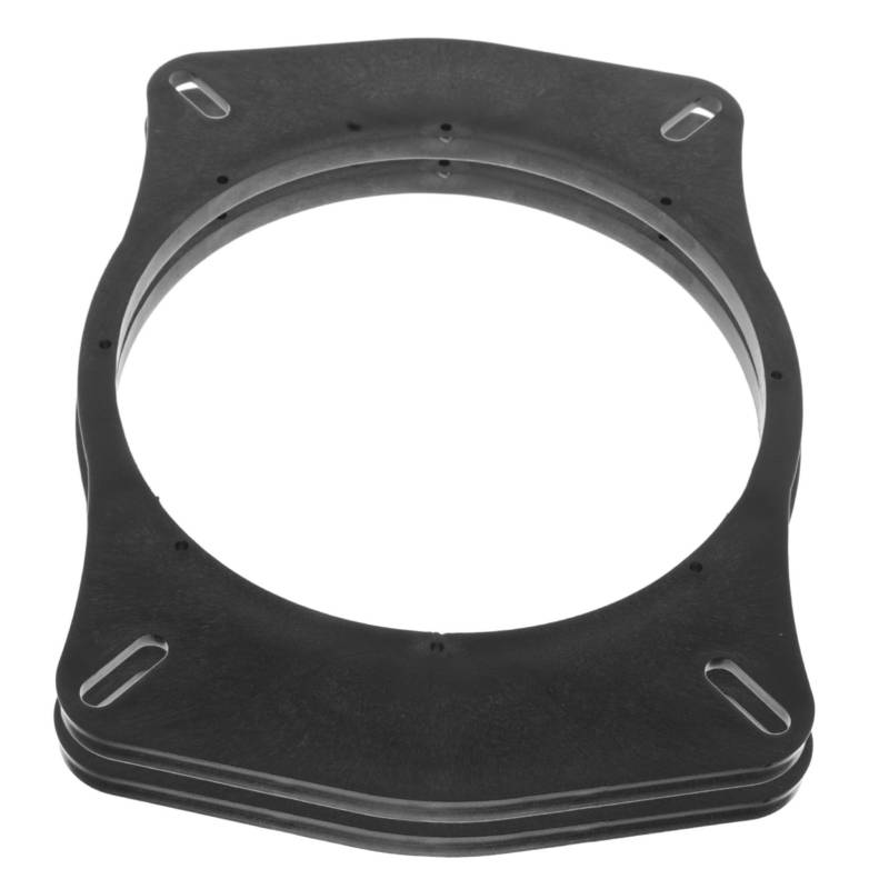 EXAOMBLE 2 Stück Car-Audio-Halterung Lautsprecher-Montageadapter Abstandshalter-Adapterring für Autolautsprecher Autolautsprecher-Verstärkerhalterung Plastik Black von EXAOMBLE