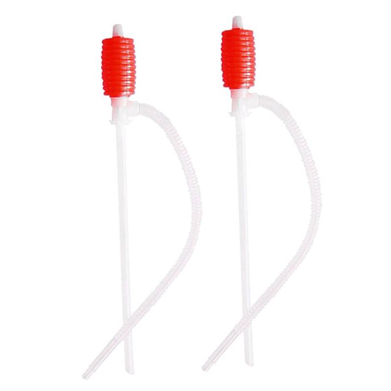 EXAOMBLE 2 Stück Ölextraktor Siphon-Handpumpe Siphonschlauch für Benzin Siphonschlauch für Gas Wasserheberpumpe Zapfsäule für Benzinkanister Gas kann pumpen Plastik von EXAOMBLE