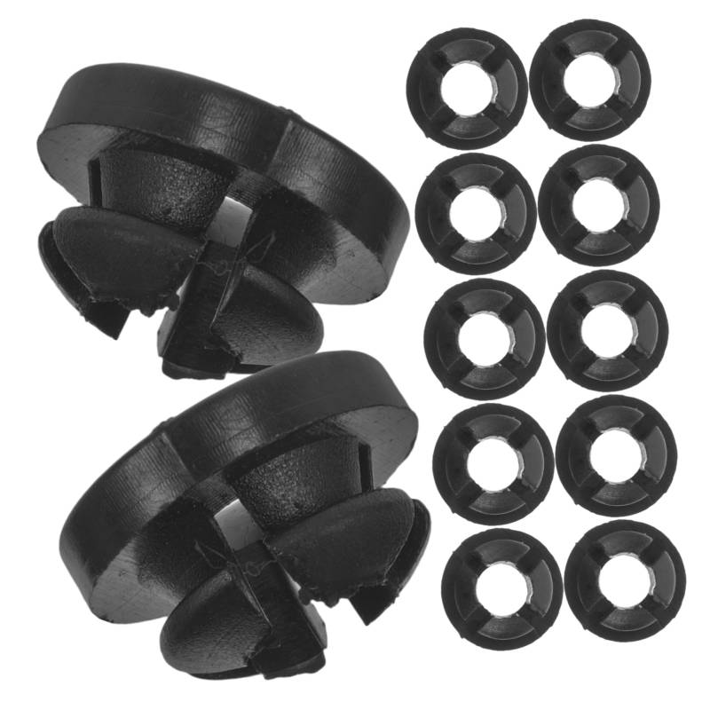 EXAOMBLE 20 Stück Halteklammer Für Motorhaubenstützenstange Haubenstützenstangenclip Motorhaubenhalter Auto-clip-halterung Haubenstützclip Black Plastik von EXAOMBLE