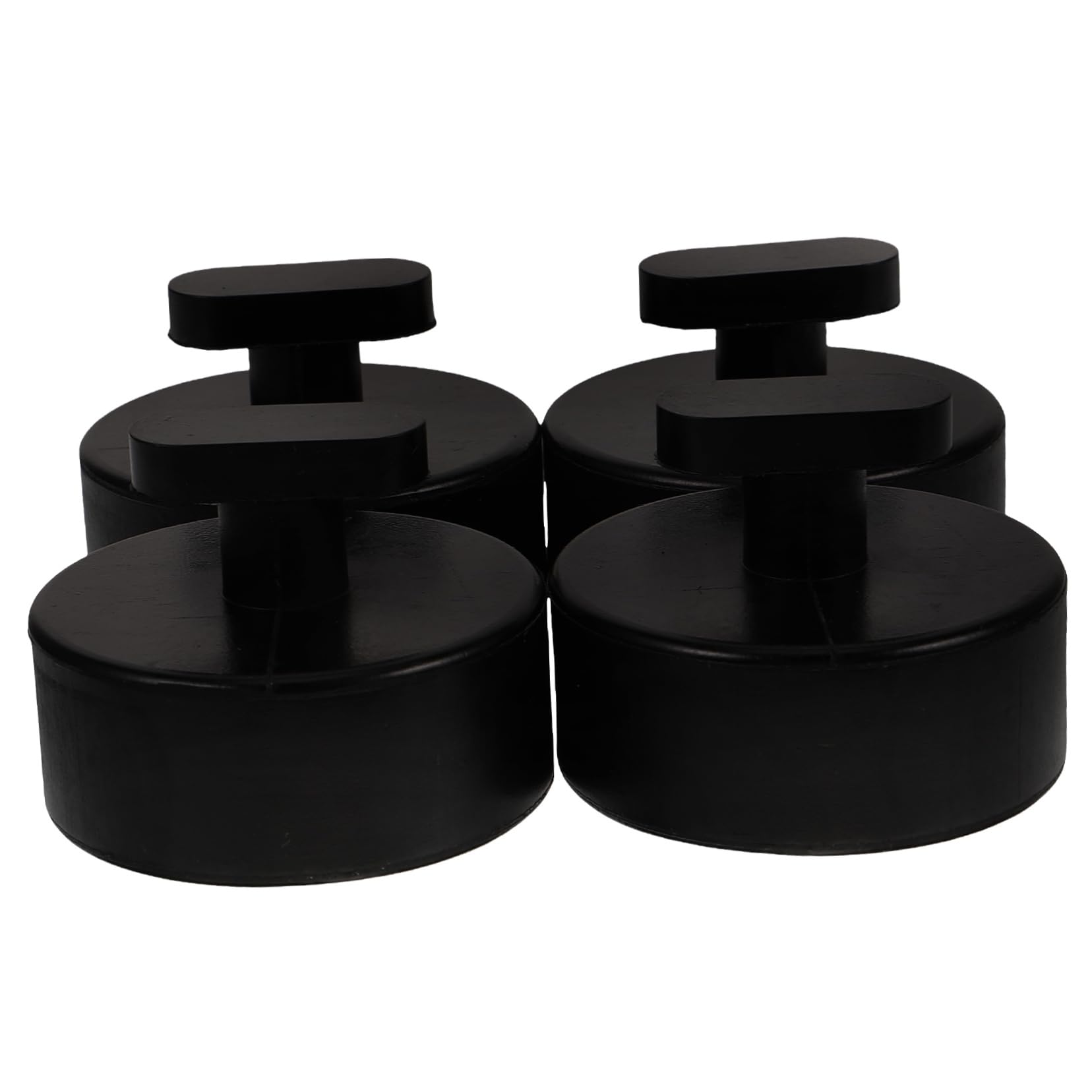 EXCEART 1 Satz Gummiblock Innere Jack-pad Autoaufzug Pads Autobuchsen Wagenheber Bodenheberauflagen Gummiklinkenauflage Klinkenpad-Adapter Fahrzeughebebühnen Black 4 Stück von EXCEART