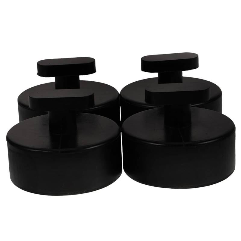 EXCEART 1 Satz Gummiblock Innere Jack-pad Autoaufzug Pads Autobuchsen Wagenheber Bodenheberauflagen Gummiklinkenauflage Klinkenpad-Adapter Fahrzeughebebühnen Black 4 Stück von EXCEART
