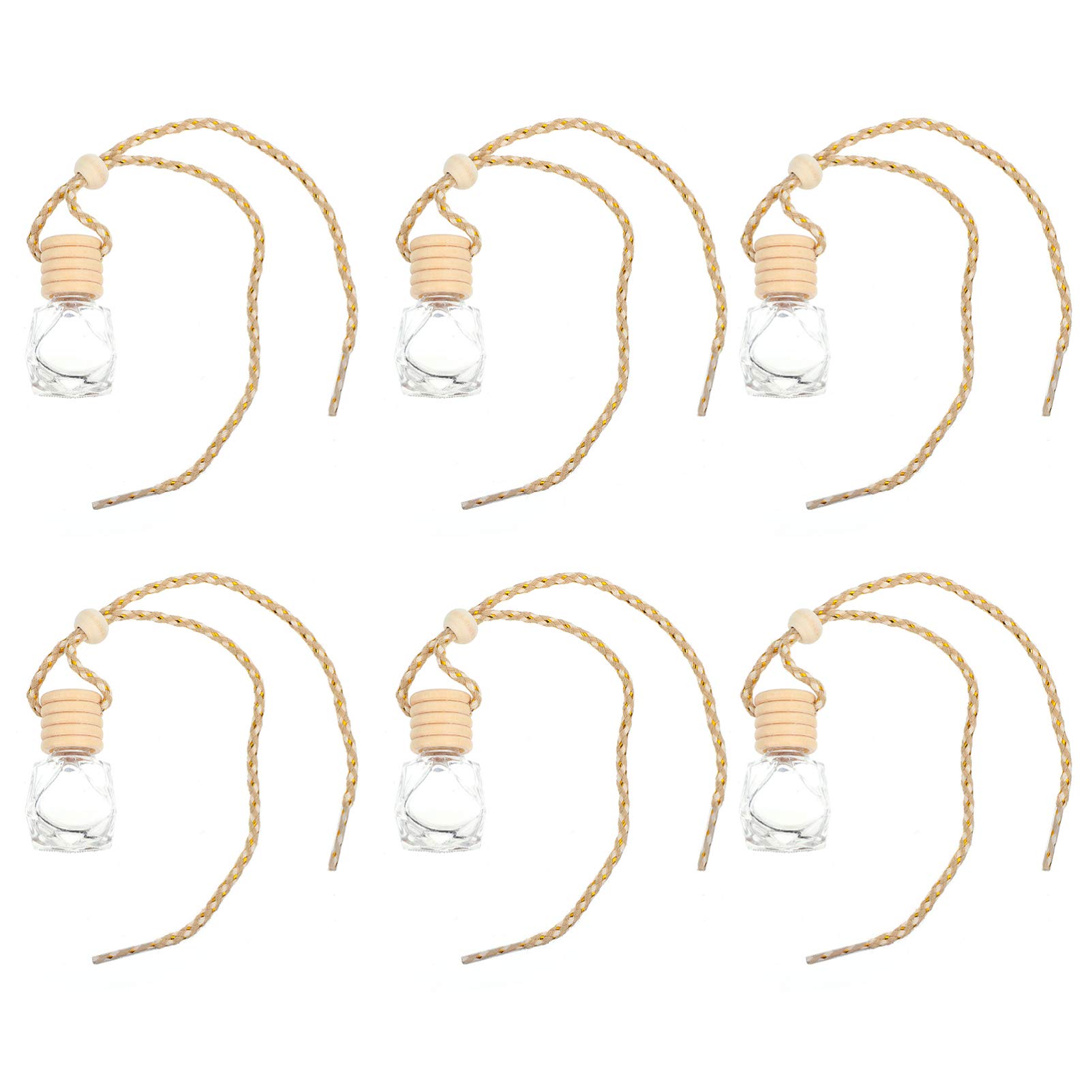 EXCEART 5Pcs 8Ml Nachfüllbare Auto Hängen Parfüm Diffusor Leer Klare Glas Parfüm Flasche Auto Ätherisches Öl Duft Anhänger Aromatherapie Diffuse Flasche Hängen Ornament EXCEART 5Pcs 8Ml Nachfüllbare Auto Hängen Parfüm Diffusor Leer Klare Glas Parfüm Flasche Auto Ätherisches Öl Duft Anhänger Aromatherapie Diffuse Flasche Hängen Ornament von EXCEART