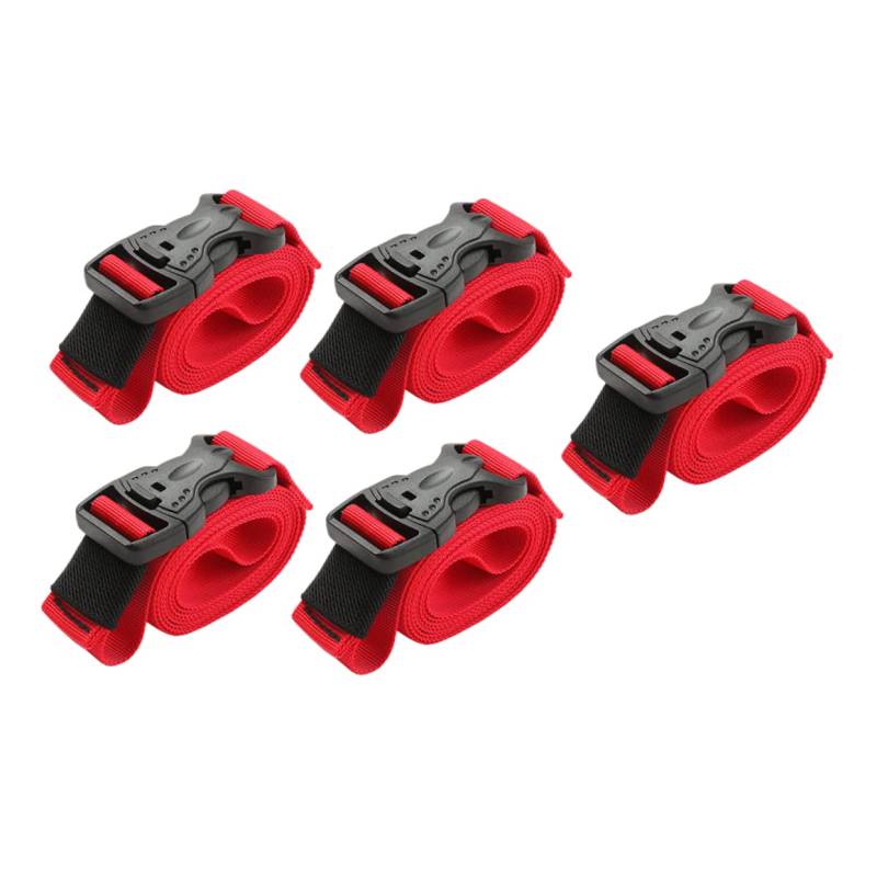 EXCEART 5Stücke Multifunktionale Nylon Gurte Verstellbare Gepäckgurte Für Sicheres Reisen Strapazierfähig Und Leicht Zum Fixieren von EXCEART