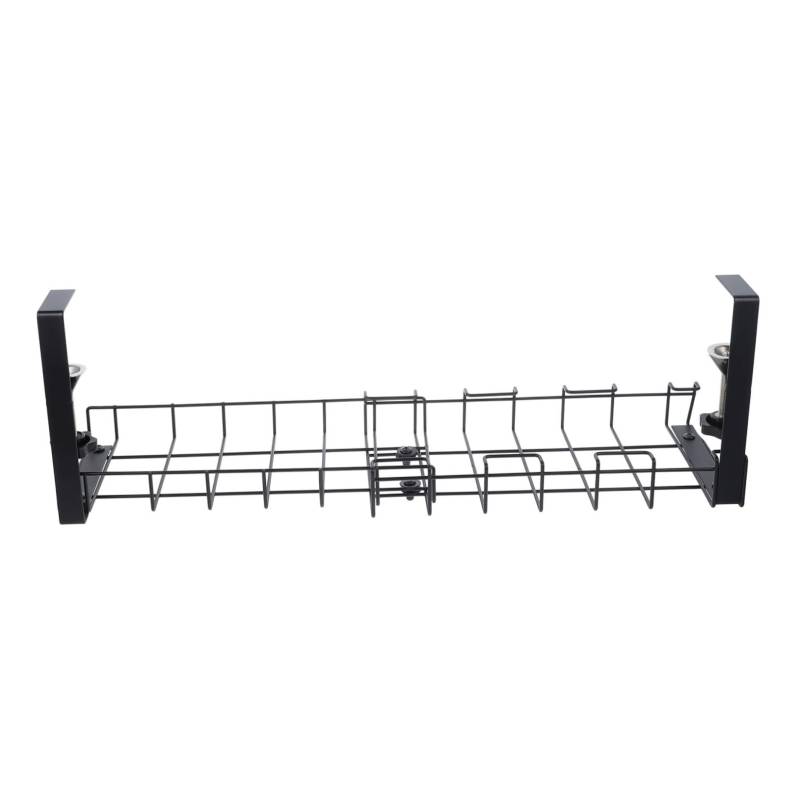 EXCEART Kabelorganisator Unter Dem Tisch Kabelwanne Unter Dem Schreibtisch Kabel-organizer Für Den Schreibtisch Lagerung Klein Kabel Halter Inhaber Draht-organizer Black Kohlenstoffstahl von EXCEART