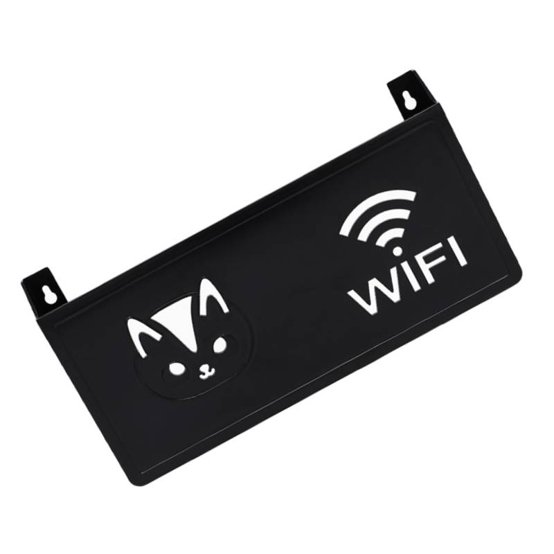 EXCEART Kasten Wandaufbewahrungsbox Montiert Verstecken Wlan-ständerwand Montieren Wlan-router-abdeckung Dekorativ Dekoration Router-schrank Wlan-wandhalterung Router-rack Plastik Black von EXCEART