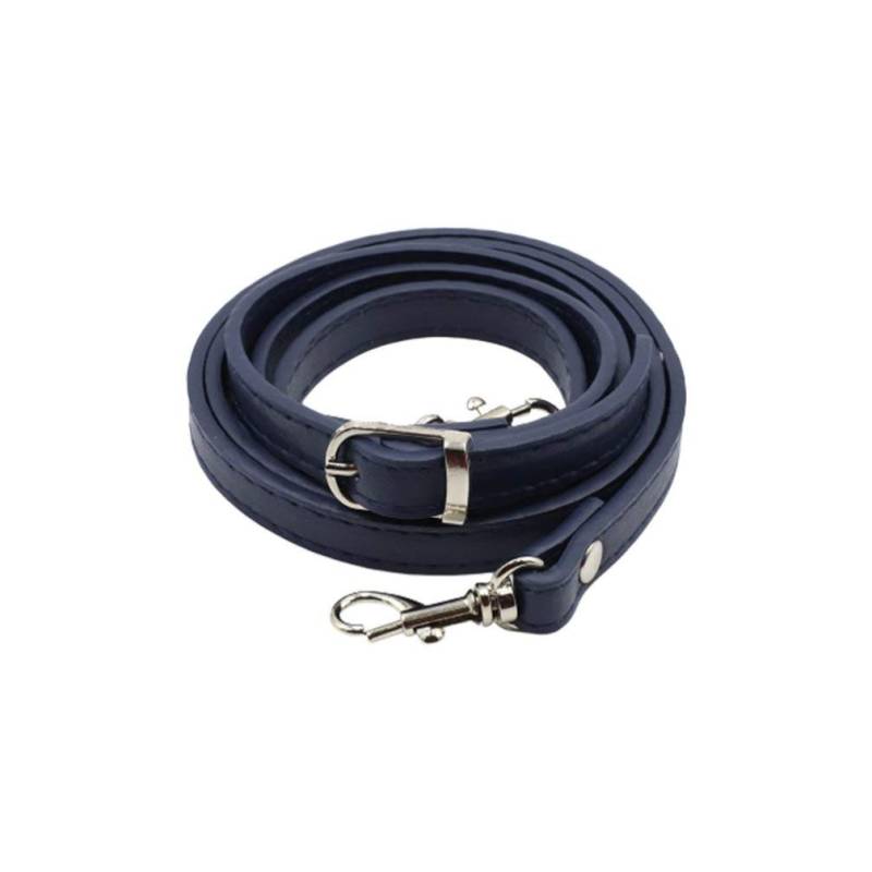 EXCEART Schultergurt aus Leder, Schultergurt, Taschengriff, Ersatzkette, Gürtel mit Schnallen für Tasche, Messenger, Aktenkoffer, 120 cm, Blau, dunkelblau, 120 * 1,2 * 0,5 cm von EXCEART