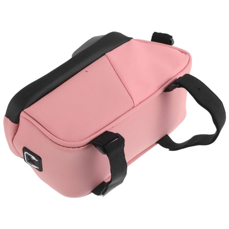 EXHUMKY Fahrradtasche Fahrradzubehör Fahrrad Frontrahmen Handytasche handyhalterung für Fahrrad Mountain Bike Bag Fahrradversorgung Mountainbike Fronttasche TPU Rosa von EXHUMKY