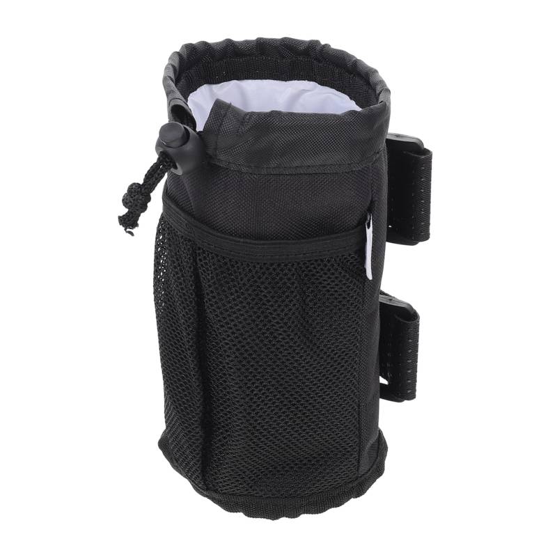 EXHUMKY Kinderwagen -thermoscup -Abdeckung Flaschenhalter Flaschentasche Für Senioren Becherhalter Kinderwagen Becherhalter Für Walker Oxford-Stoff Black von EXHUMKY