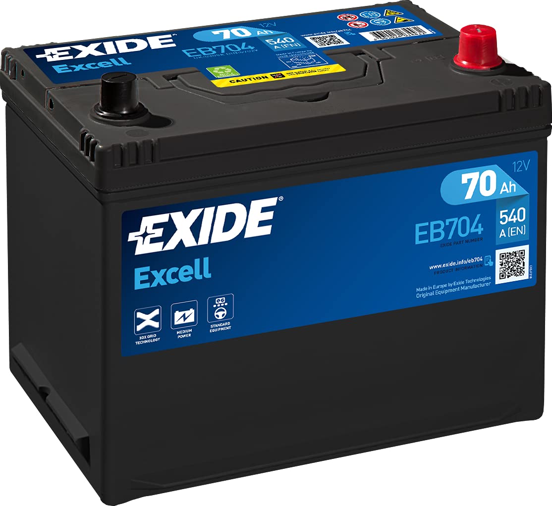 EXIDE BATERÍA 12V/70AH - 540 CCA - Serie EXCELL EB704 von Exide