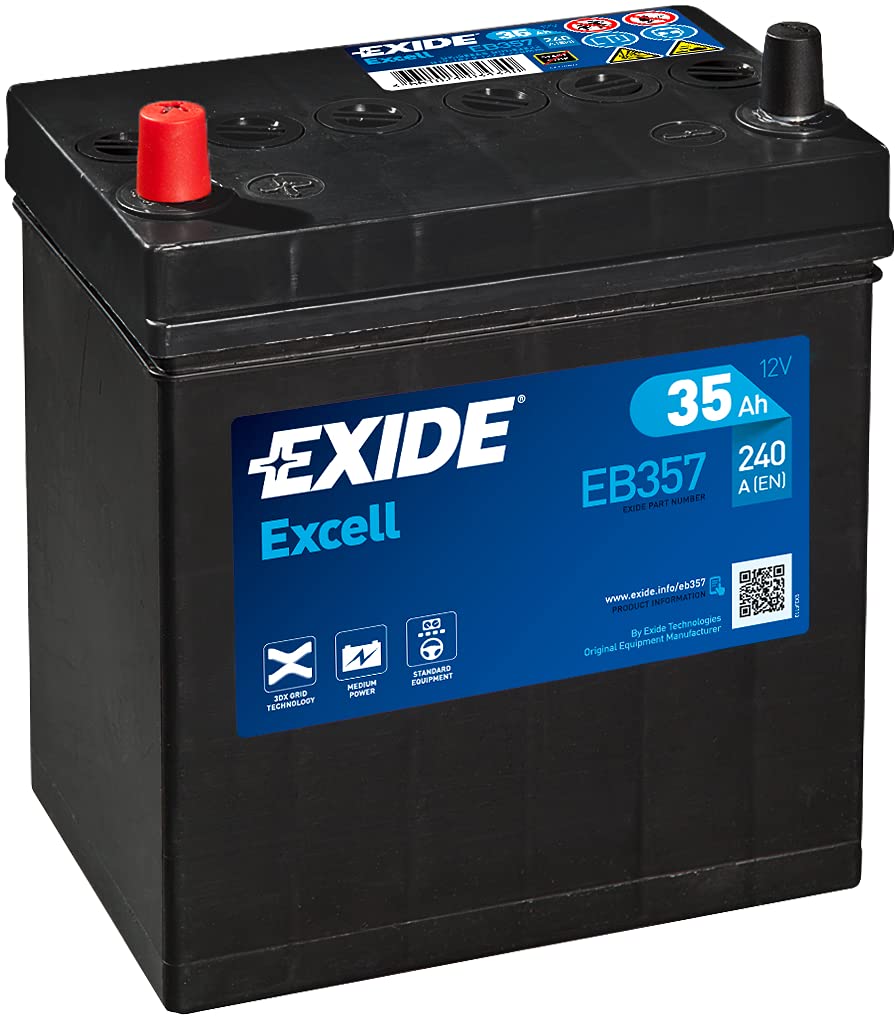 EXIDE "Excelle Batterie. Typ: EB 357 Originalnummer: EB357. von Exide
