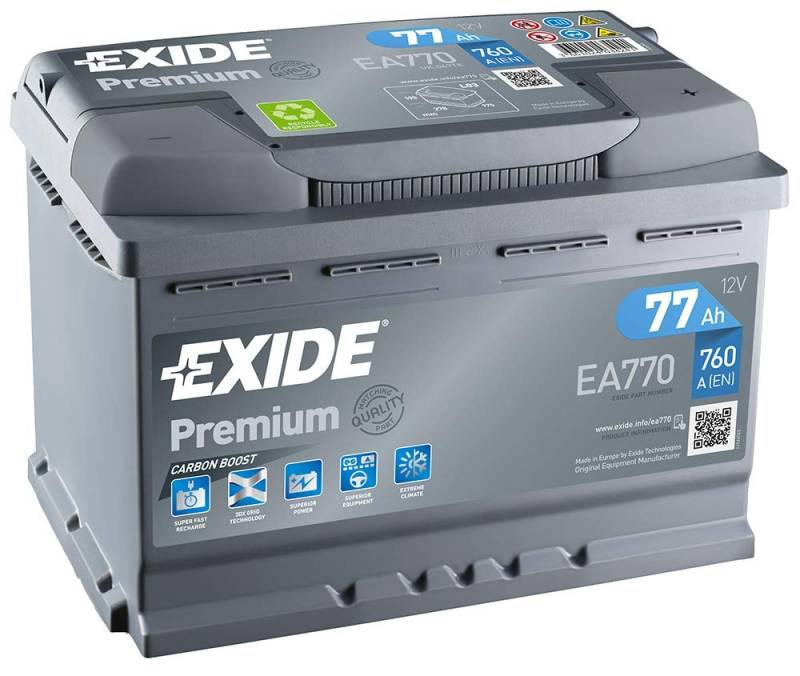 Exide EA 770 Premium Carbon Boost Starterbatterie von Exide