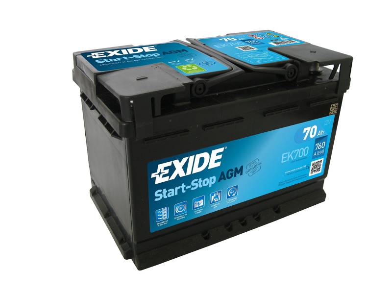 Exide 096 AGM Autobatterie, 70 Ah, AGM700 EK700 von Exide