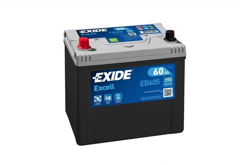 Exide EB605 Excell Starterbatterie 12V 60Ah 390A von Exide