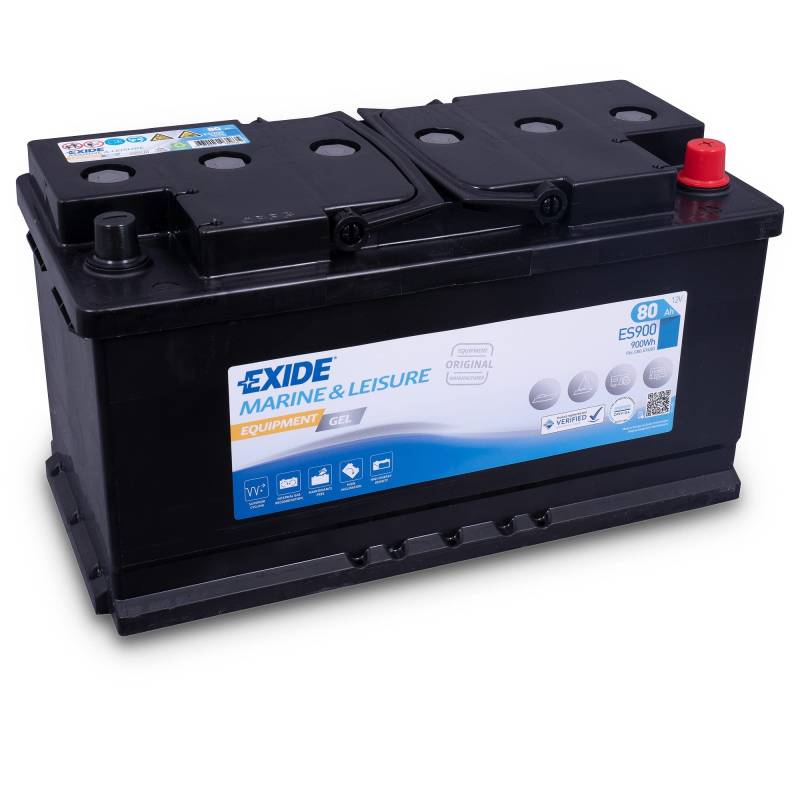 Exide ES900 Equipment GEL Versorgungsbatterie 12V 80Ah 900Wh 540A von Exide