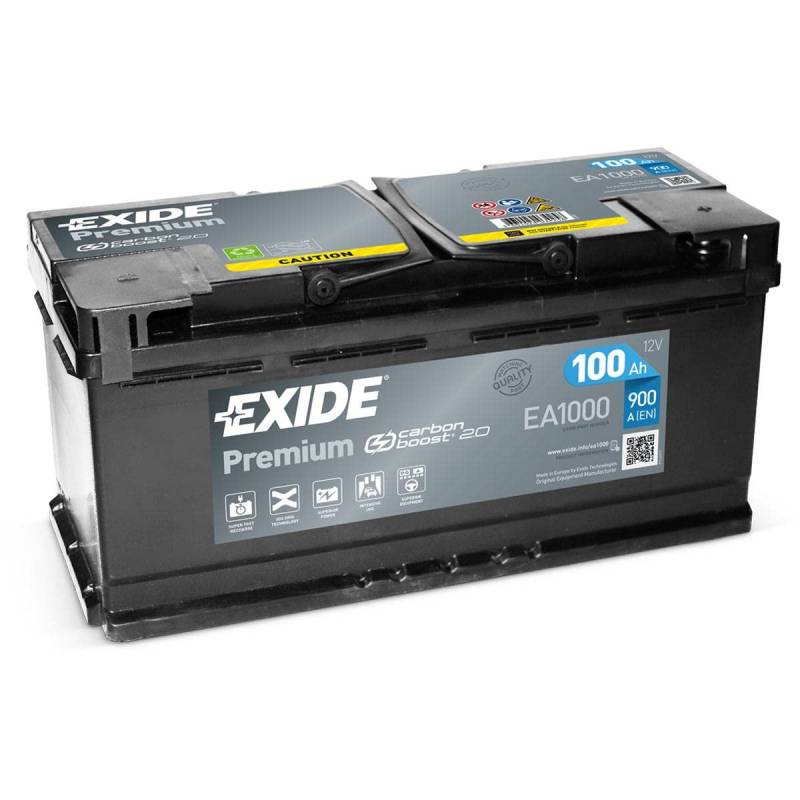 Exide Premium Carbon Boost 100AH 900A/EN Autobatterie -Neues Modell 2014/2015- von Exide