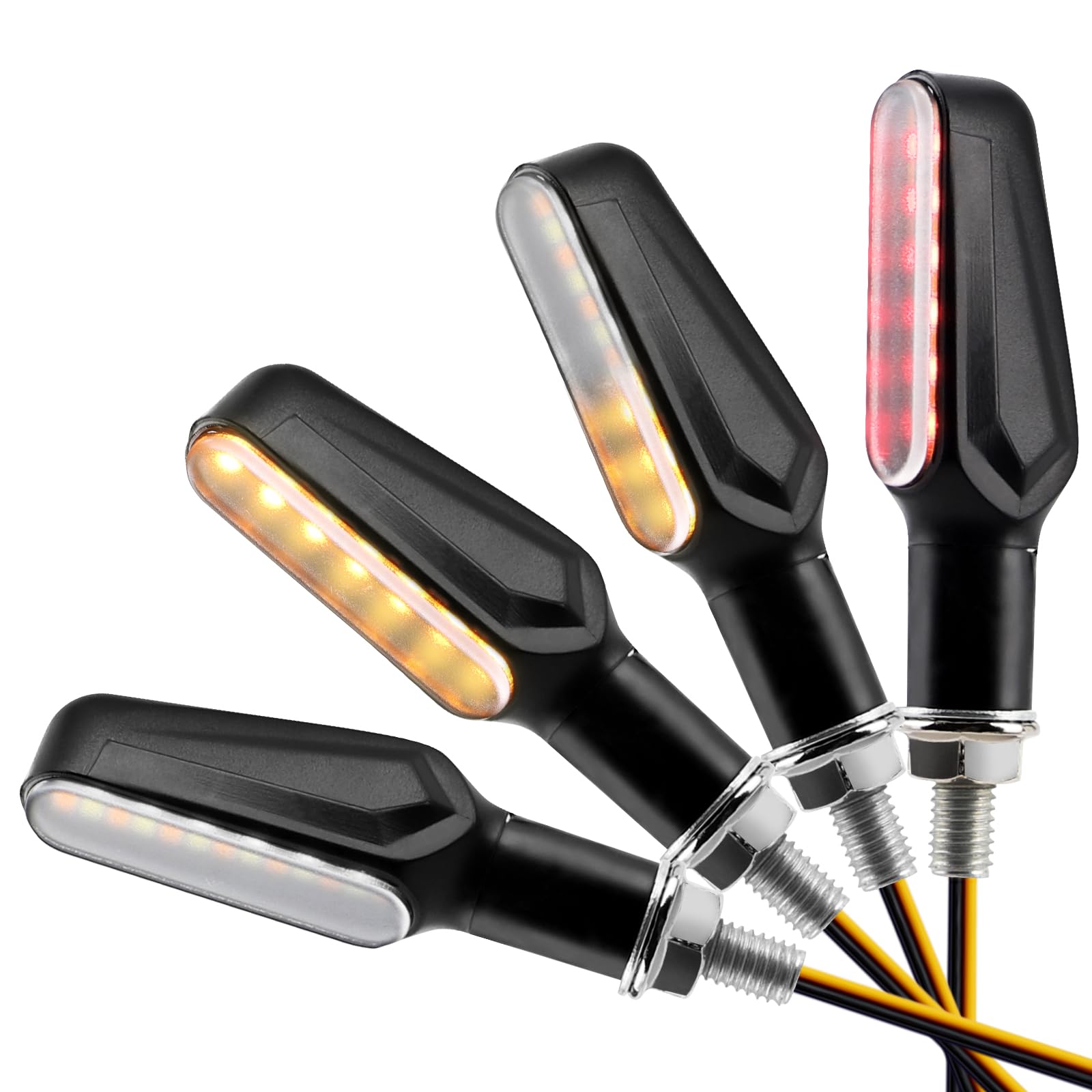 EXLECO 4pcs Highlight LED Motorrad Blinker 12V M8 Mini Blinker Wasserdicht Universal LED Blinker Hintere Blinkerleuchten Motorrad Seitenblinker Kontrollleuchte für Motocross Moped IP65 EXLECO 4pcs Highlight LED Motorrad Blinker 12V M8 Mini Blinker Wasserdicht Universal LED Blinker Hintere Blinkerleuchten Motorrad Seitenblinker Kontrollleuchte für Motocross Moped IP65 von EXLECO