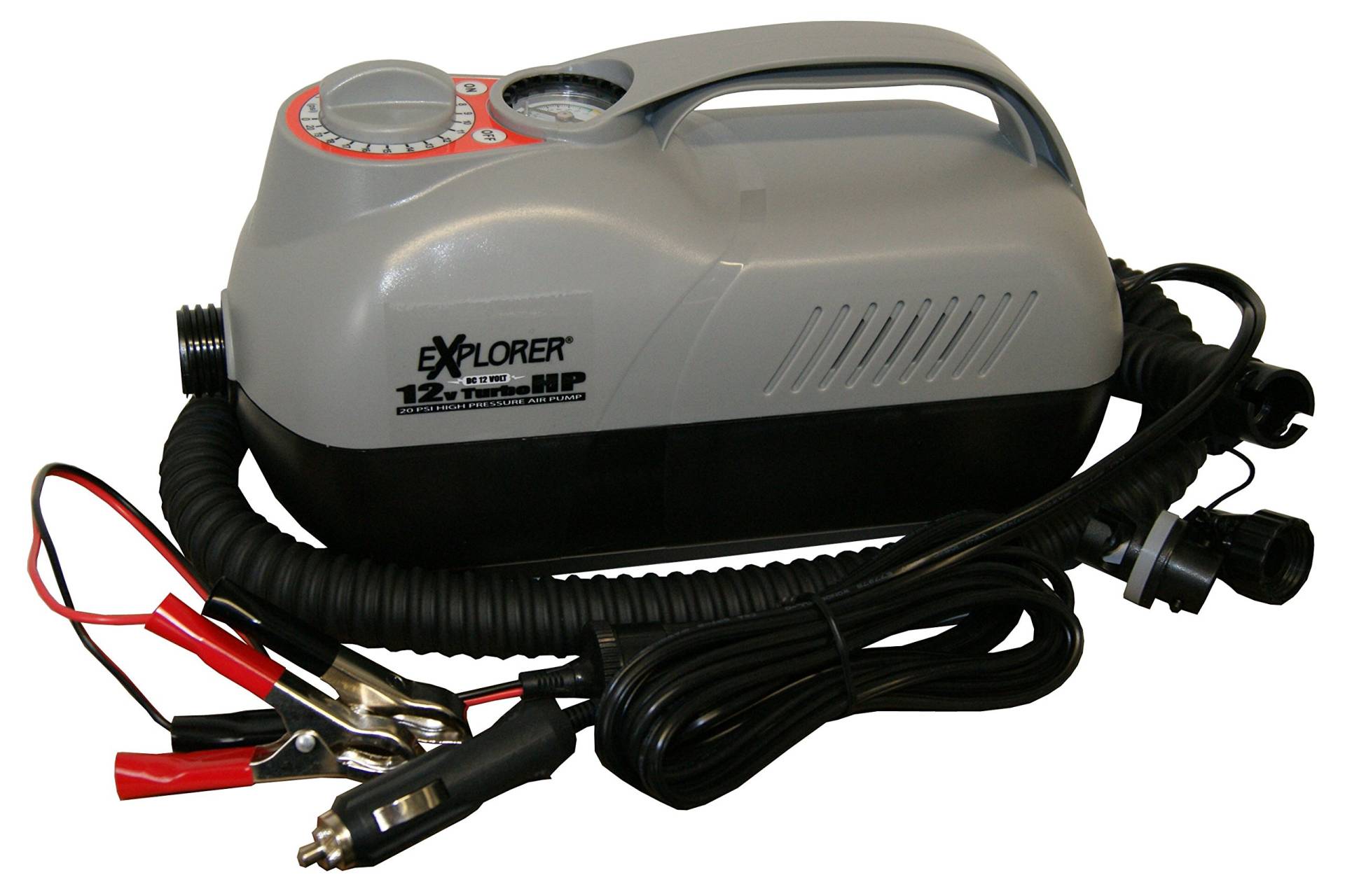 Explorer SUP Pumpe elektrisch Luftpumpe fürs Auto Hochdruckpumpe 12V Aqua Explorer SUP Pumpe elektrisch Luftpumpe fürs Auto Hochdruckpumpe 12V Aqua von EXPLORER