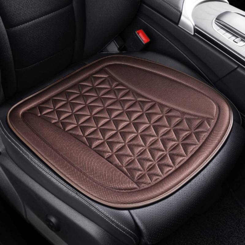 Auto Sitzauflage Sitzkissen rutschfest Abwaschbar Sitzbezüge Universal Sitzauflagen Vordersitzbezüge und Rücksitzbezüge (Kaffee,Vordersitz) von EXQULEG