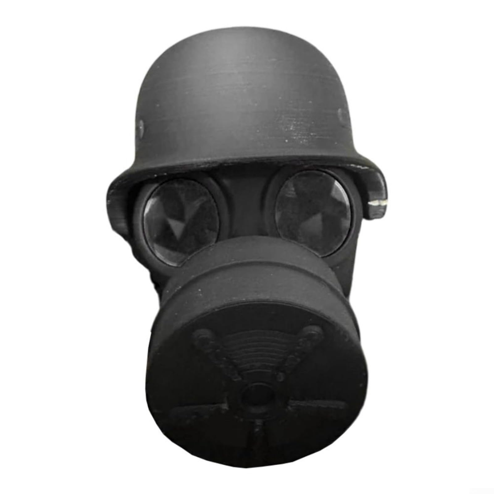 EXTRWORY Abdeckung für Anhängerkupplung, Kunststoff, Schutzkappe, Helmdesign mit Visier, anpassbare Augenfarbe, passend für Abschlepphaken-Abdeckung (schwarz) von EXTRWORY