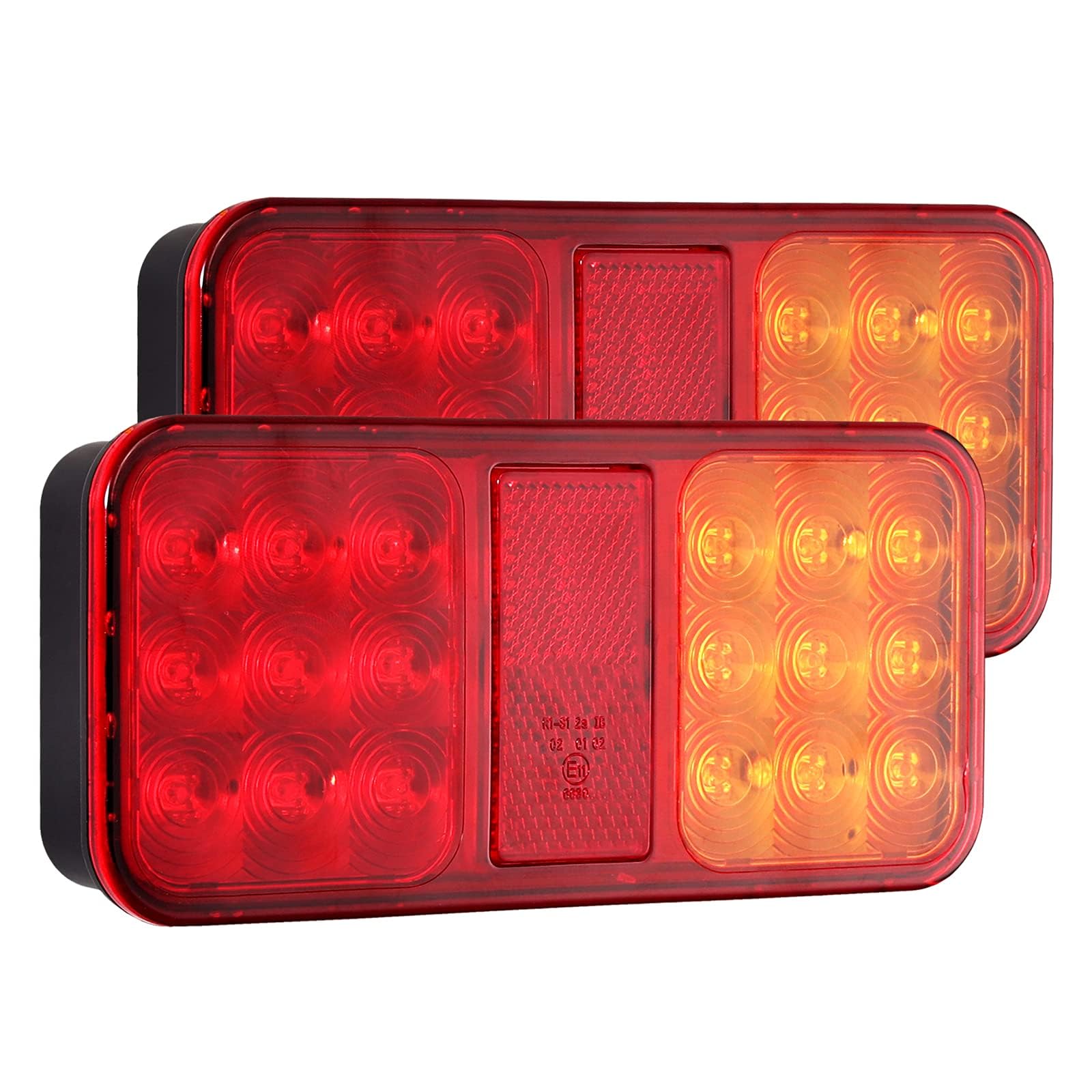 EYPINS 2x Universal Rücklichter, Rückleuchten Rücklicht Bremslicht Anhängerbeleuchtung Kennzeichenbeleuchtung 24 LED IP65 für 12V Anhänger KFZ LKW Trailer Caravan Wohnwagen Boot Vans (E-Mark E11) EYPINS 2x Universal Rücklichter, Rückleuchten Rücklicht Bremslicht Anhängerbeleuchtung Kennzeichenbeleuchtung 24 LED IP65 für 12V Anhänger KFZ LKW Trailer Caravan Wohnwagen Boot Vans (E-Mark E11) von EYPINS