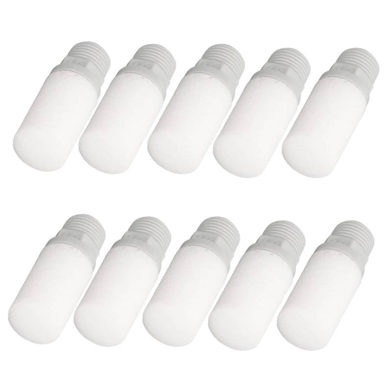 10pcs Pneumatischer Schalldämpfer, Abgasgeräuschfilter -Schalldämpfer mit G1/4 -Zoll -Anschluss für Zylinder von Eacam